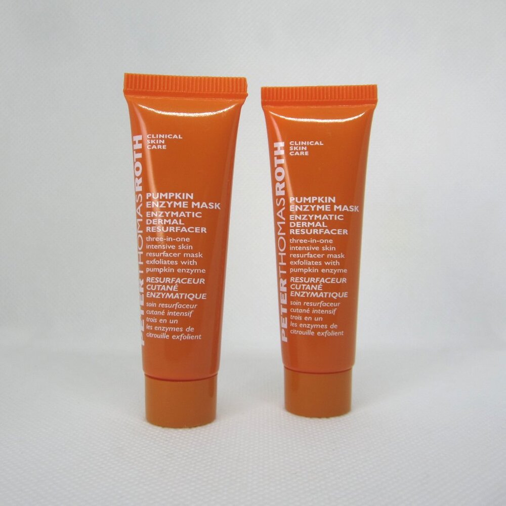 Lot (2) Peter Thomas Roth Pumpkin Enzyme Mask travel mini